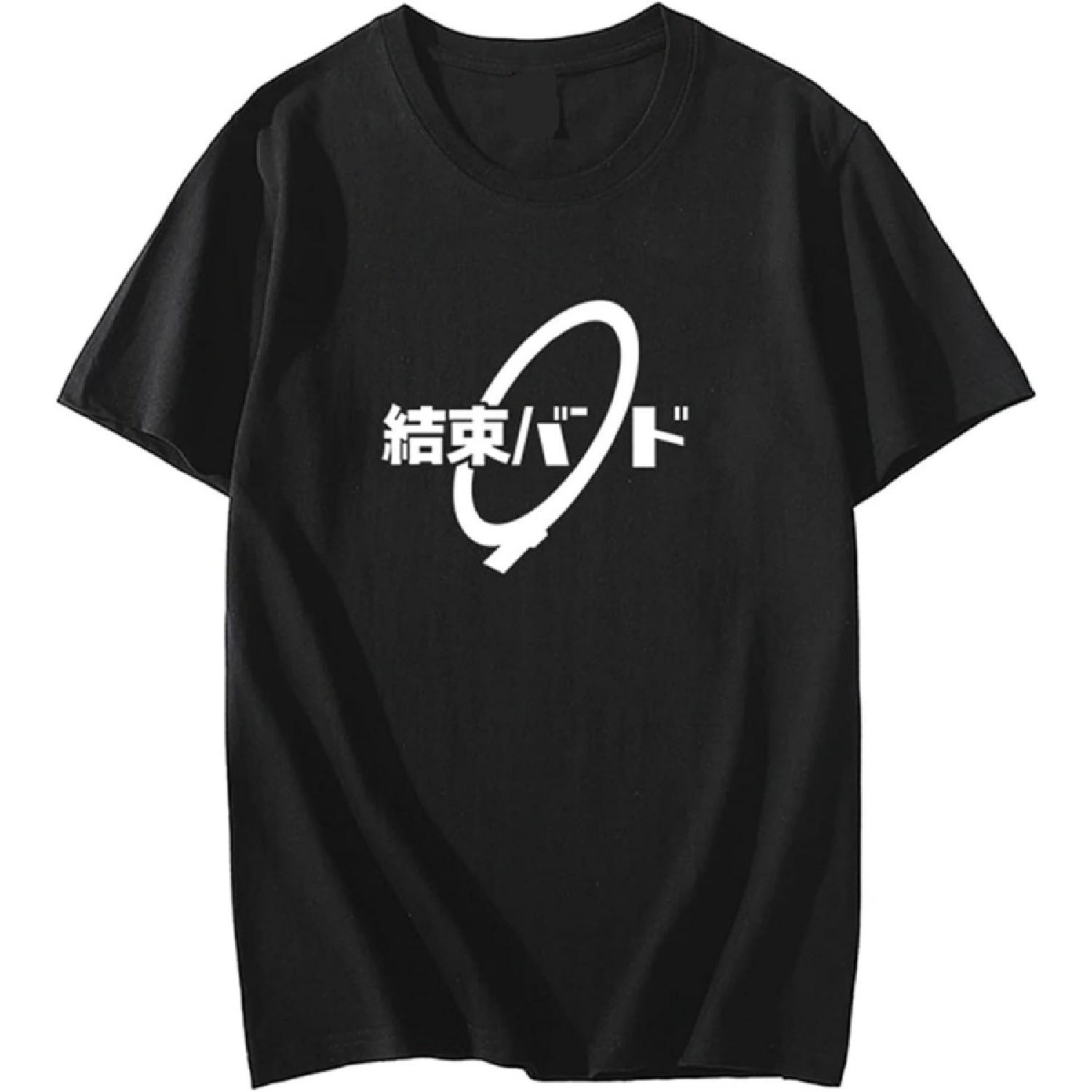 

Anime Mens Cosplay Gotoh Hitori Costume Cartoon Cotton Casual T-Shirt Tee (Black, Medium), Black, 3X-Large XXXXXL різнокольоровий