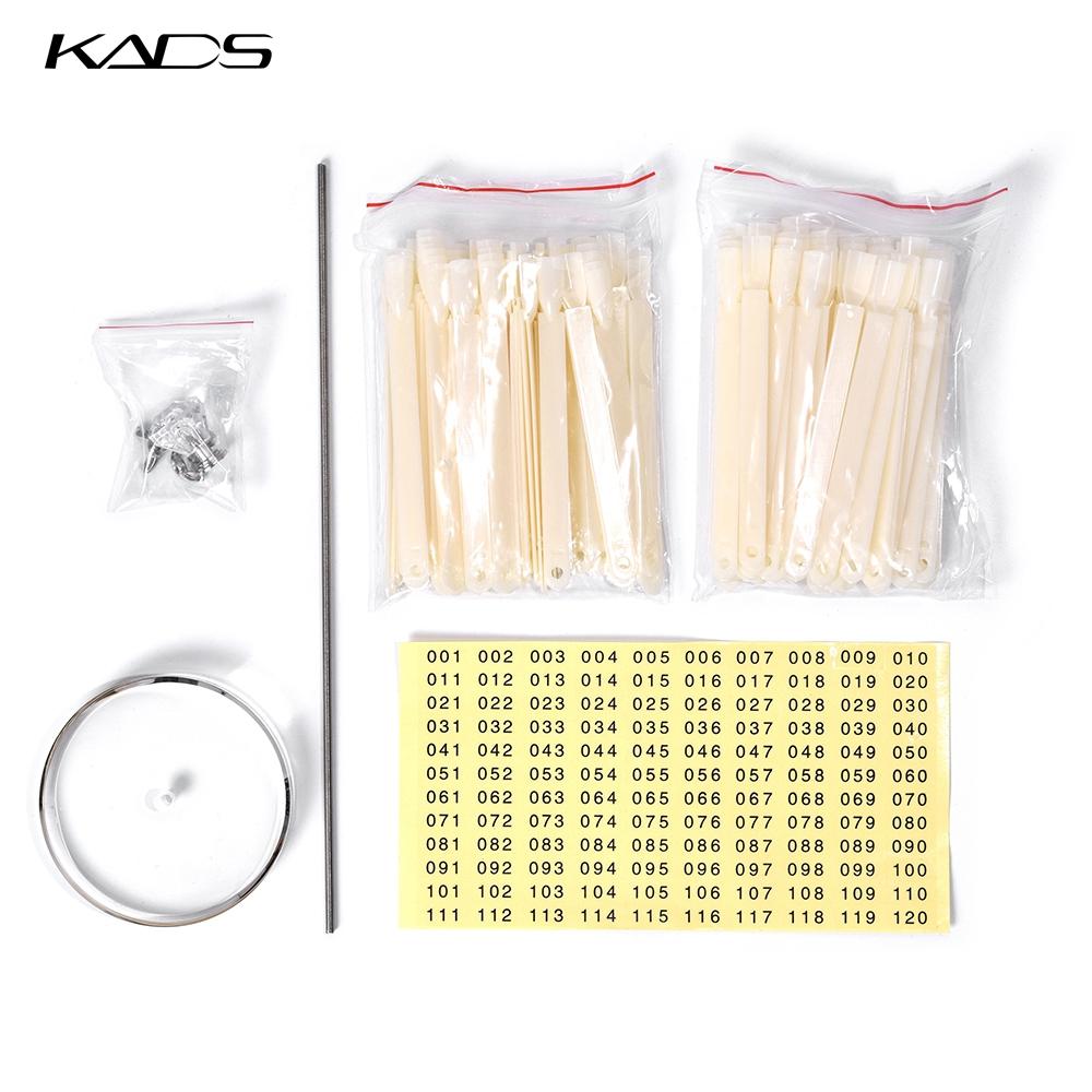 kads 120pcs Nail Color Display Chart Color Organizer Clear Nature Acrylic UV Gel Polish Display Stand Tools