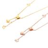 Non-Fading Sweet Fresh Necklace: Titanium Steel Tassel with Diamond-Embellished Multiple Butterflies