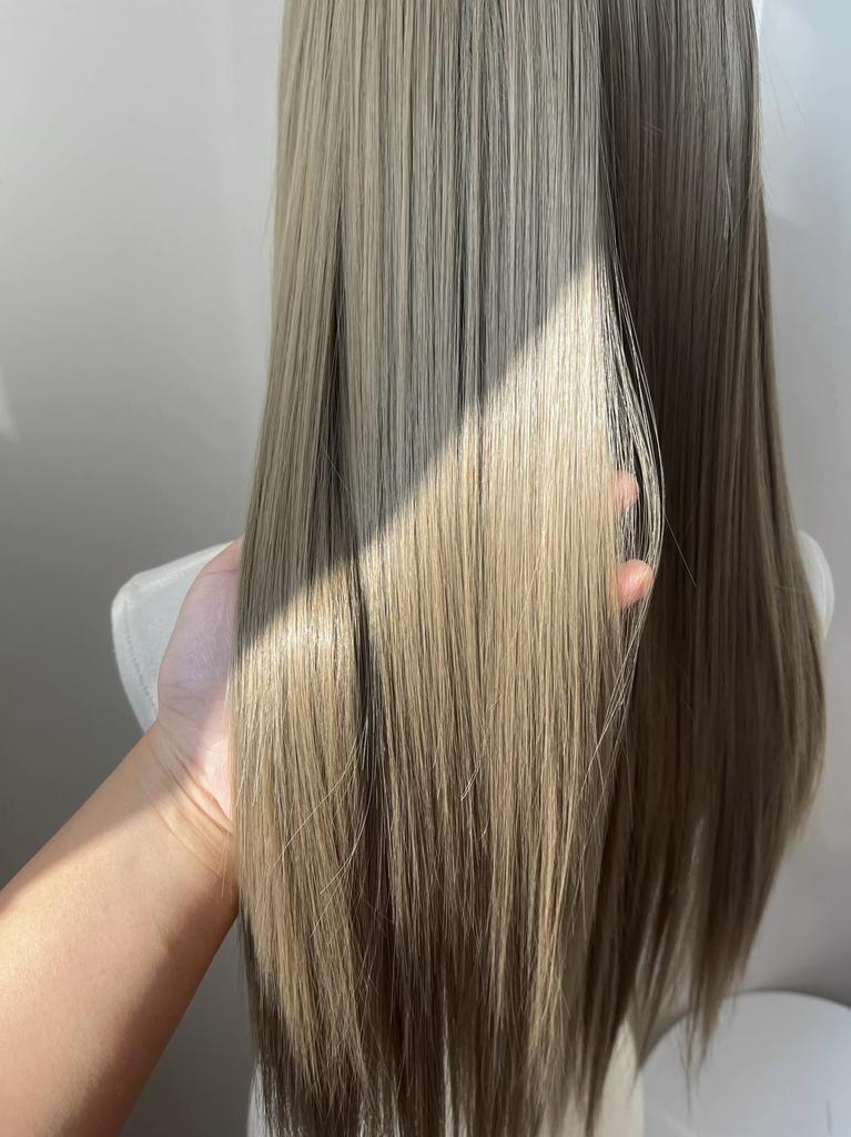 Bluestone Ash Brown Wig for Women 13×4 Lace Front Wig 26inch Free Seam Separation High Quality Synthetic Lace Wigs for Daily Use