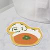 Cute Cartoon Bear Shaped Soft Floor Mat Animal Print Absorbent Bathroom Bedroom Living Room Decor Rug