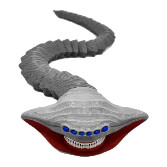 

Игрушка Морское Животное, Напечатанная на 3D-принтере, Фигурка Ужасного Морского Существа с Подвижными серый