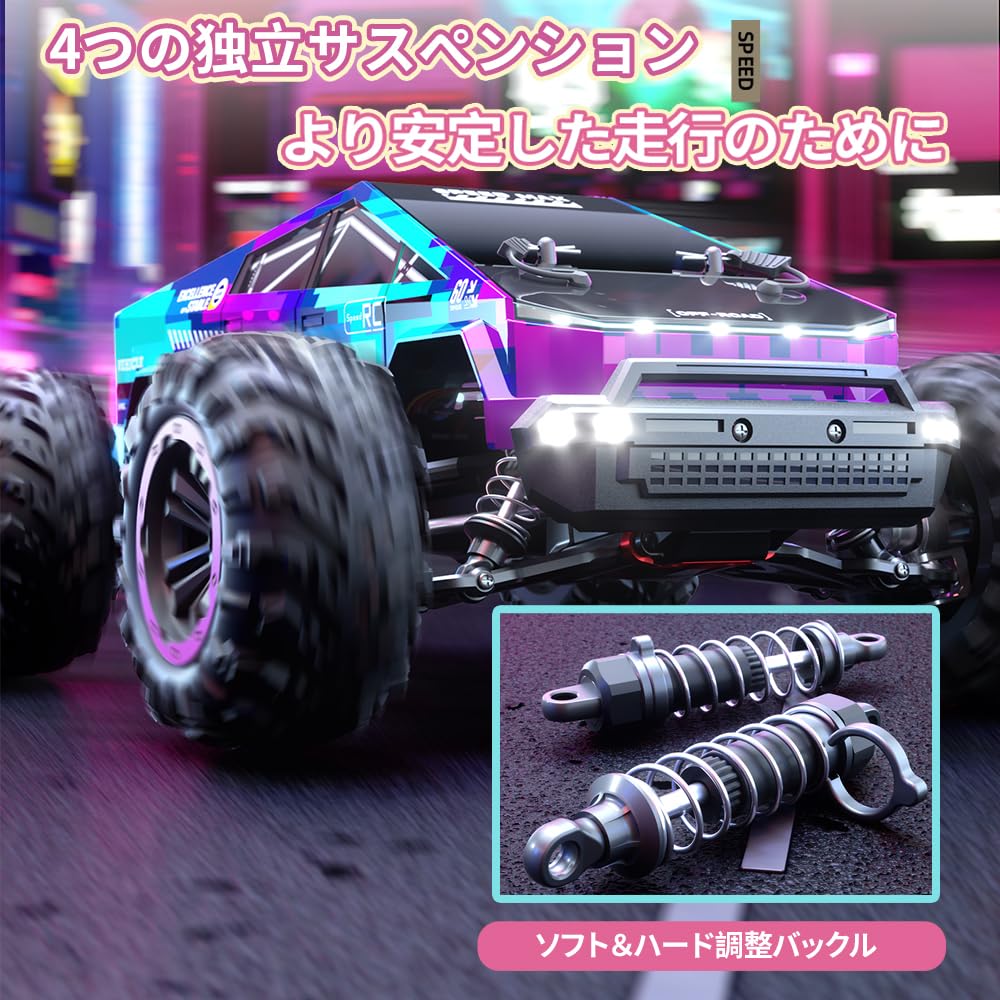 ZAVEN RC Car for Popular Brushless Remote Control Car with LED 2 LED Remote Control Car for Perfect Gift for Technical Standards E8821 Motor