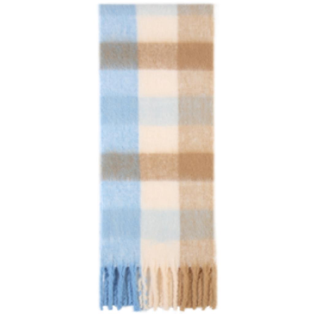 Wool scarf women's new autumn and winter solid color soft waxy mohair scarf scarf neck thickened warm shawl