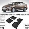 Suzuki CIAZ 2014 Right-Hand Drive TPE Waterproof Odorless Anti-slip Eco-friendly Car Floor Mats.