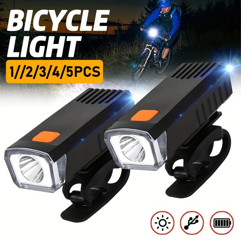 Fahrrad Frontlichter USB LED Wiederaufladbar Wasserdicht Mountainbike Scheinwerfer Fahrrad Sicherheitswarnlicht Fahrradzubehör