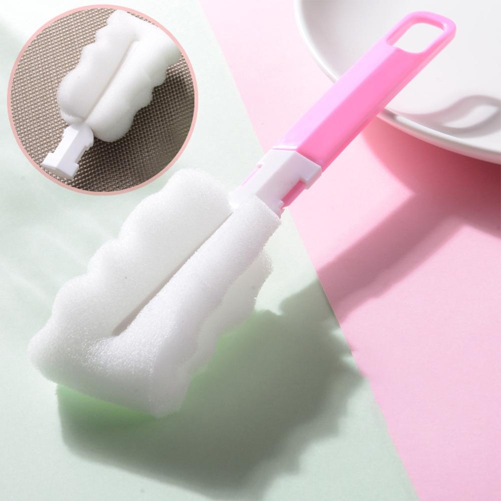 Sponge Brush Bottle Cleaning Detachable Folding Brush Foam