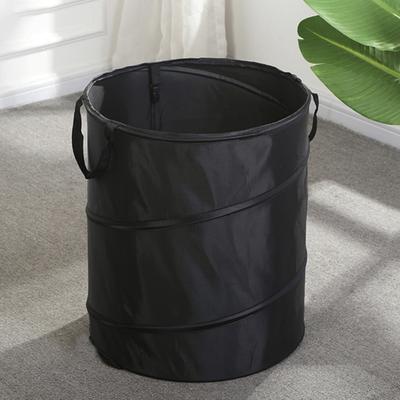 Seau à déchets de grande capacité, facile à transporter, sac à feuilles en plastique pliable et empilable avec poignée pour pelouse