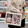 Borsa Ita Trasparente Giapponese di Nicchia Casual Grande Capacità Borsa a Spalla Crossbody da Ragazza Zaino alla Moda Ulzzang per Studenti ItaBag