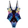 Women's Color-Blocked One-Piece swimsuit With A Sexy V-neck