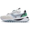 New LiNing Cushioned Slip Resistant Abrasion Resistant Low Top Casual Running Shoes Men's White Sand Gray AGCR445-1