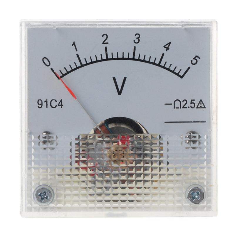 Dial Type DC Voltage Meter Voltmeter Analog Panel Rectangular Plastic Volt Tester 3/5/10/15/20/30/50/100/150/250V