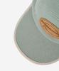 PROBLEMALLWAYS Logo Leather Patch Waffle Camp Cap Pistachio