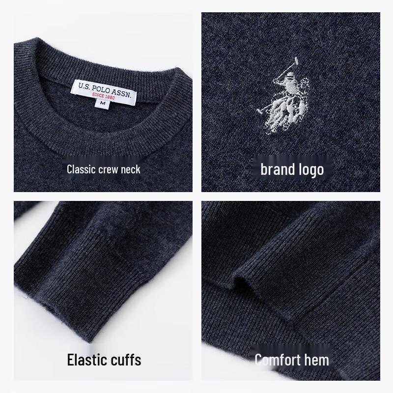 U.S. Polo Assn. Men's Pure Wool Business Casual Pullover