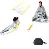 Notzelt mit Schlafsack Notdecke Thermische Überlebensunterkunft für Camping Wandern Outdoor-Aktivitäten