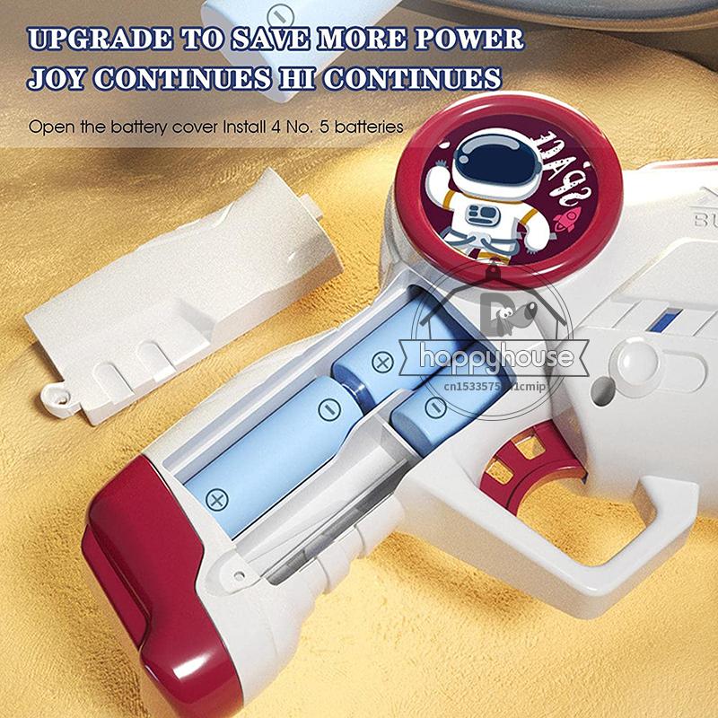 Astronaut Automa Bubble Machine for Children Bubble Gun Rocket Launcher Bubble Blower For Kids Soap Bubble Maker Summer Toys