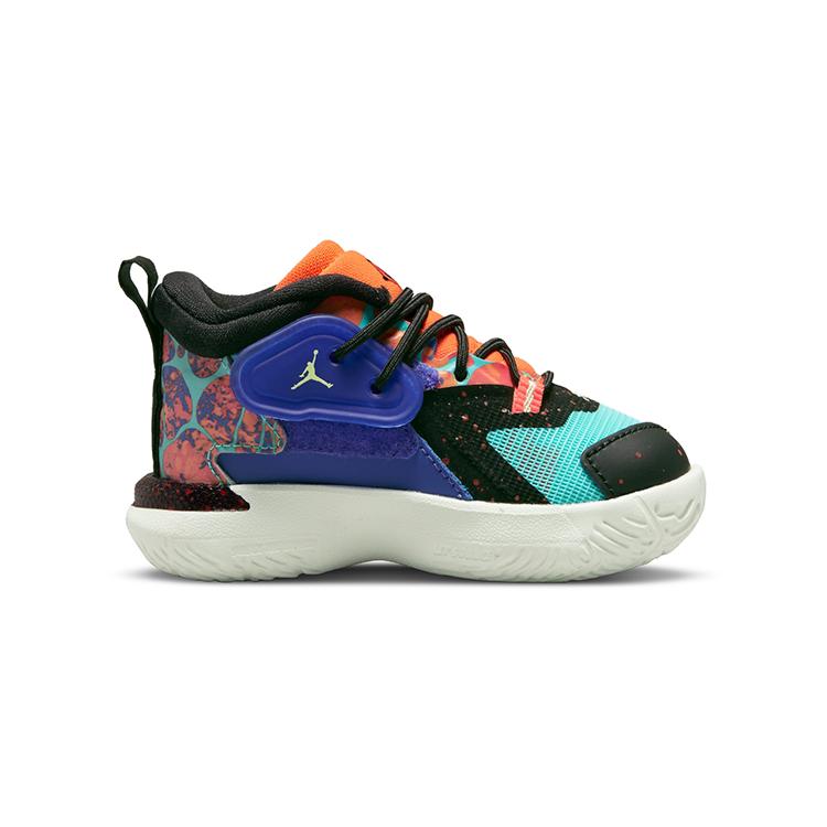 Jordan Zion 1 Zion 1 Cushioning, Wear Resistant Mid Top Toddler Shoes Orange Green Infant And Toddler DC2023-800