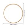12Pcs 26Cm Round Bamboo Craft Rings Eco Friendly Dream Catcher Accessories for Macrame Lace Fabric Covering Home Decor