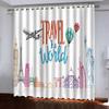 Cartoon Engel Mädchen Rosa Prinzessin Fenstervorhänge im Kinderzimmer Wohnzimmer Flur Dekoration Küchenvorhänge Drapierungen Jalousien 2 Stück
