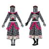 Ghost Bride Cosplay Costume Dress Mexican Day Of The Dead Colorful Flower And Rose Skull Print Horror Cosplay Halloween Costume