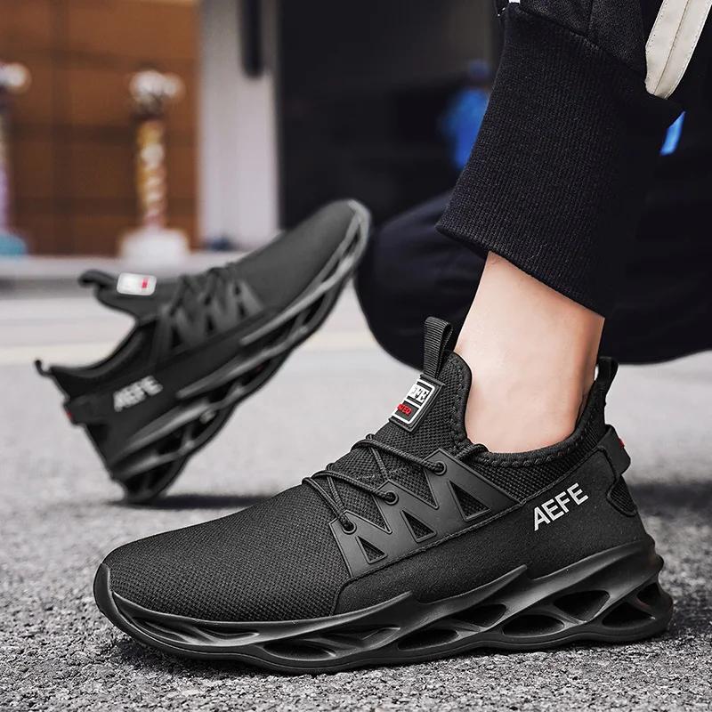 Modne Męskie Buty Codzienne Oddychające Płaskie Męskie Buty do Chodzenia Sportowe Buty do Biegania i Joggingu Siateczkowe Lekkie Buty Sportowe