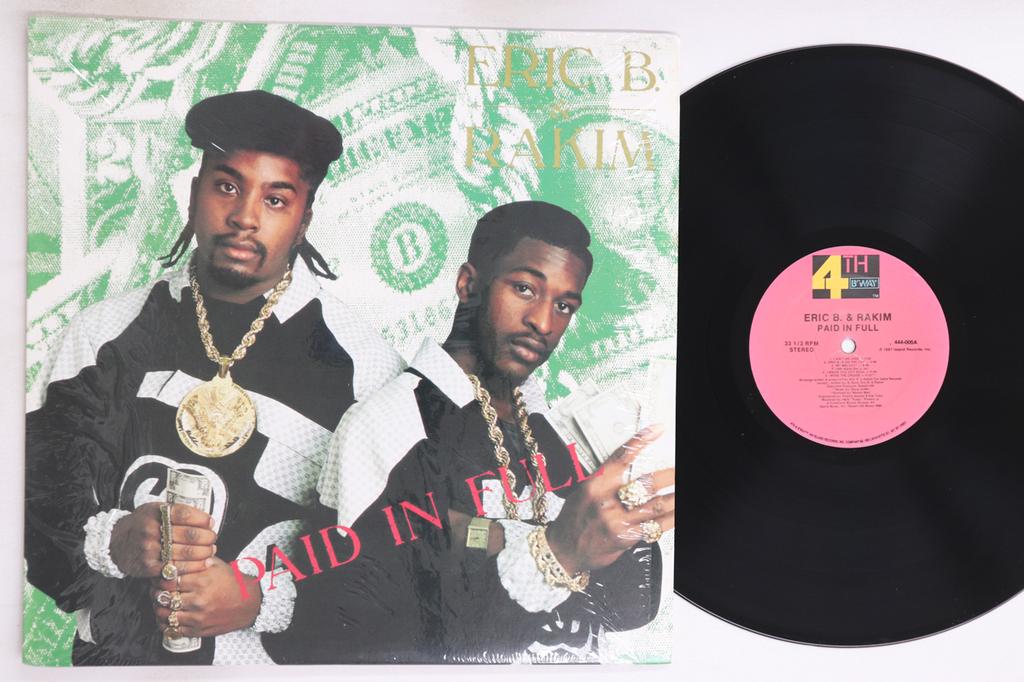 LP Record ERIC B & RAKIM - Paid In Full 444005 4TH & BROADWAY US Rap & Hip-Hop/R&B Used