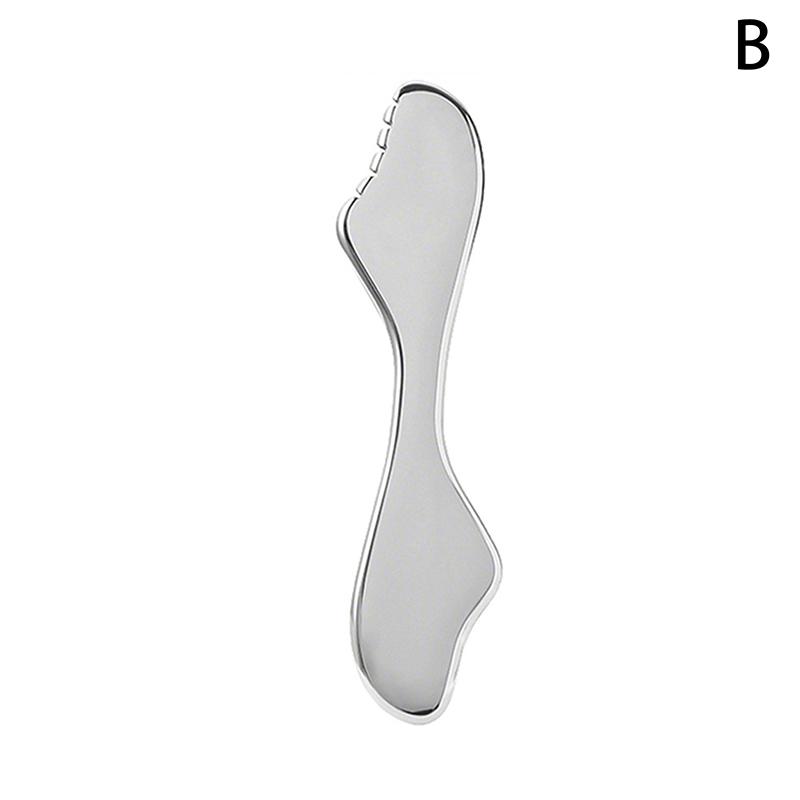 

Facial Lifting Muscle Relaxing Pain Relief Body Scraping Tool for Head Neck And Back Stainless Steel Gua Sha Board Massager