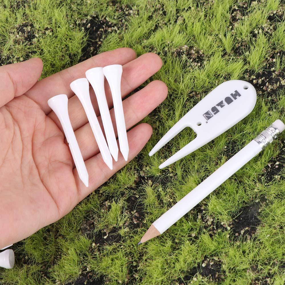 Marking Pencil Golf Tees Holder Storage Device Green Fork Golf Golf Tees Rack  Training Accessories