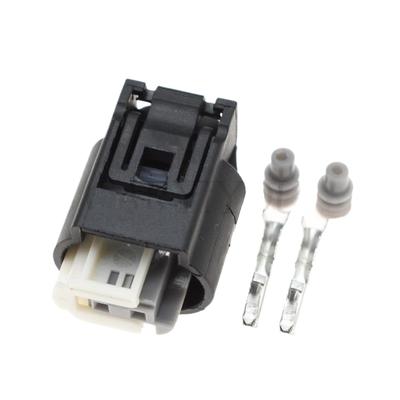 1 Set 2 Holes Auto Small Current Socket 1718555-1 Car Waterproof Connector Auto Parts Wire Harness 1-968790-2 (Color: Female Set)