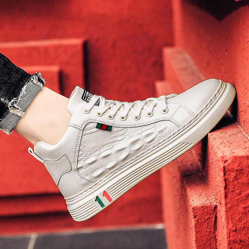 Summer Top Quality PU Leather Men's Casual Boots Comfortable Cushion Working Shoes For Men Waterpoof Ankle Sneaker