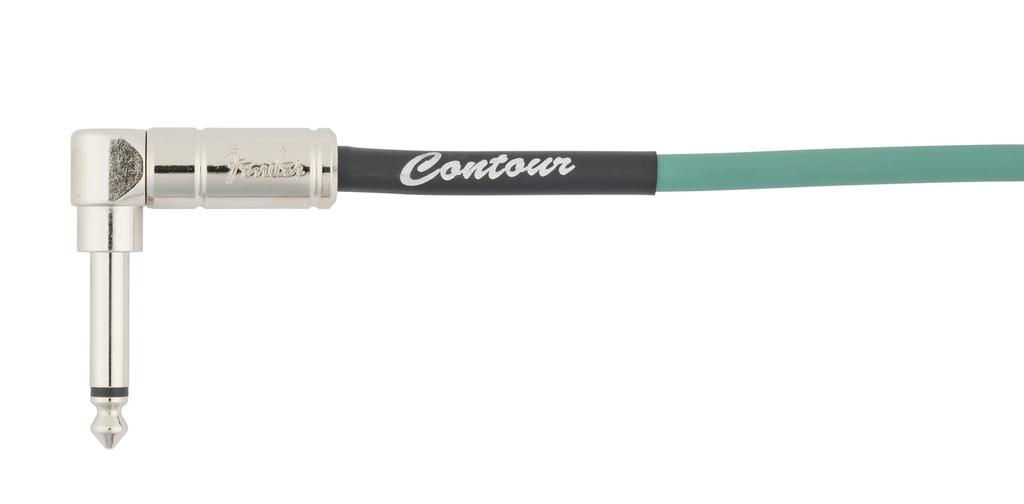 Fender Contour 30ft Coiled Sherwood Guitar Cable (approximately 9m) Cable, Green,