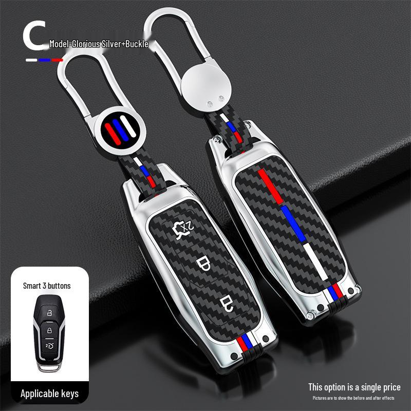 Compatible Key Case for Ford Edge 15/16/17/21, Mondeo, Everest, Plus Models