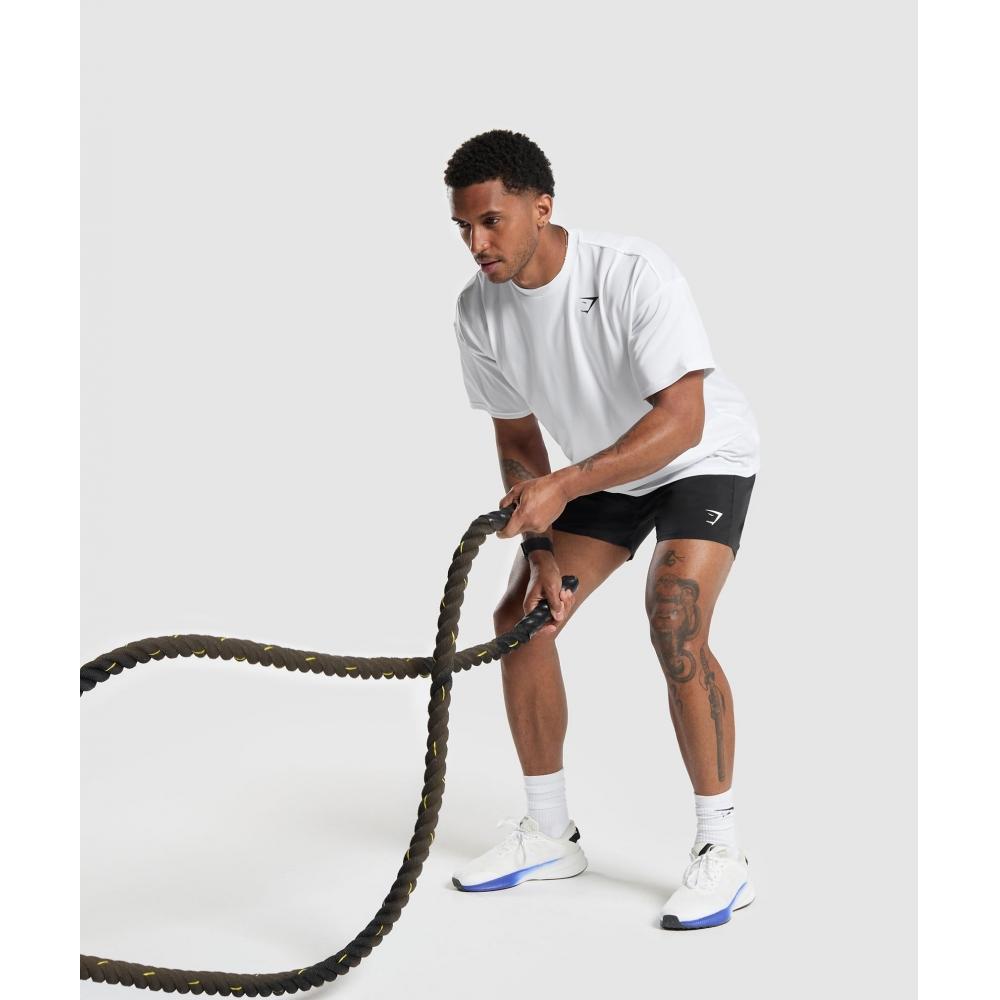 Gymshark Oversized Performance T shirT whiTe A6a4w Wb57