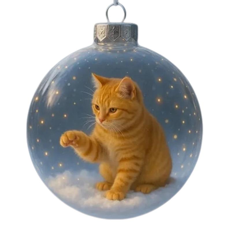 Christmas Balls Elegant Christmas Tree Hanging Animal Ornament for Holiday Celebration and Seasonal Home Accent