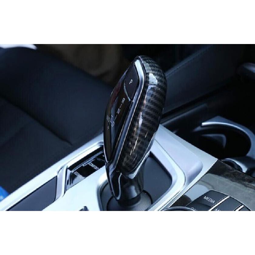 For BMW 7 Series 2016-22 ABS Carbon Fiber Middle Console Gear Shift Knob Cover