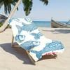 Vikama Minimalist School Fish Art Flannel Throw Blanket Coastal Nautical Towel Portable Couch Cover Summer Holiday Gift