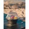 CAMPING MOON Sherazal Stacking Colander Set Stainless Steel 2-Piece S-213-2P Silver