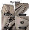 Romon Men's Bamboo Fiber Ice Silk Straight Casual Pants