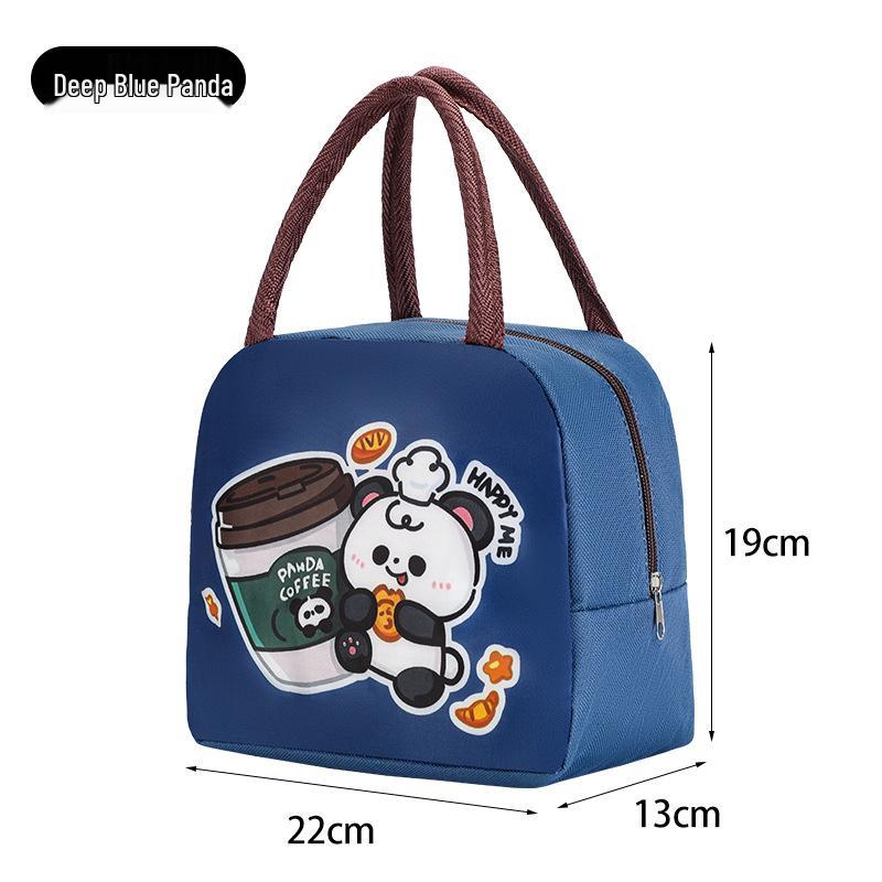 Cute Insulated Bento Bag: Cartoon Lunch Box for Kids and Office