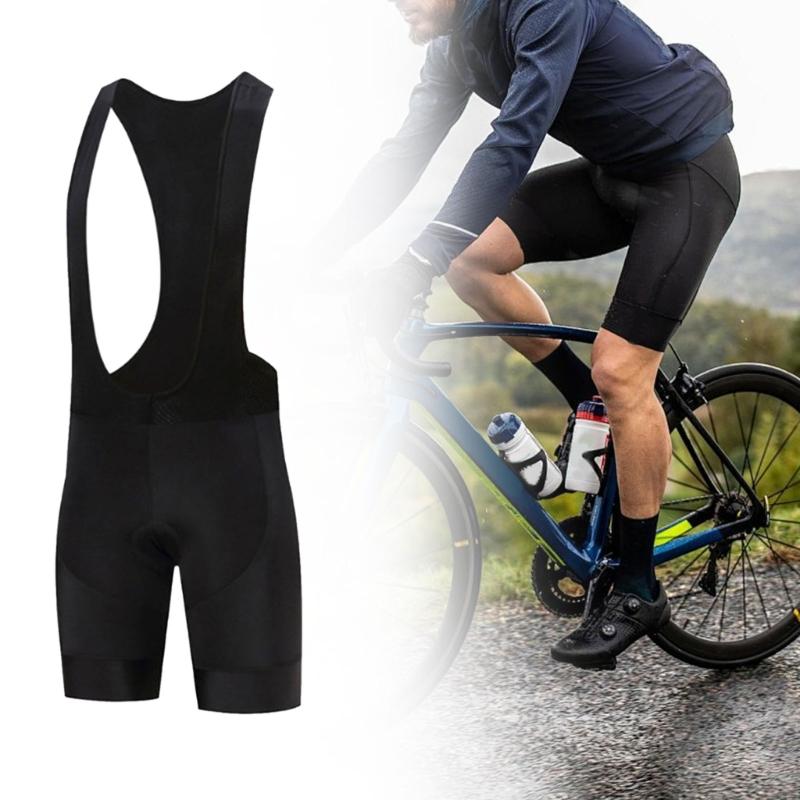 Men Cycle Quick Dry Shorts for Comfortable Fit Padded Cycle Tights Cycling Bib Shorts with Leg Grippers, Strap & Pocket