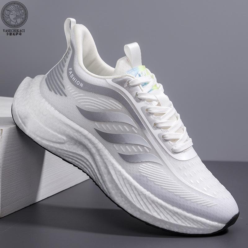 

2025 summer new sports men s shoes versatile breathable shoes soft sole versatile real explosive bottom men s and women s shoes live couple shoes 36 белый