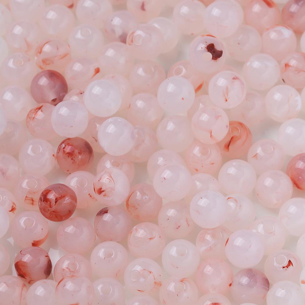 20pcs/Lots Acrylic Imitation Stone Round Beads Spacer Loose Beads for DIY Earrings Necklaces Bracelets Jewelry Making Supplies