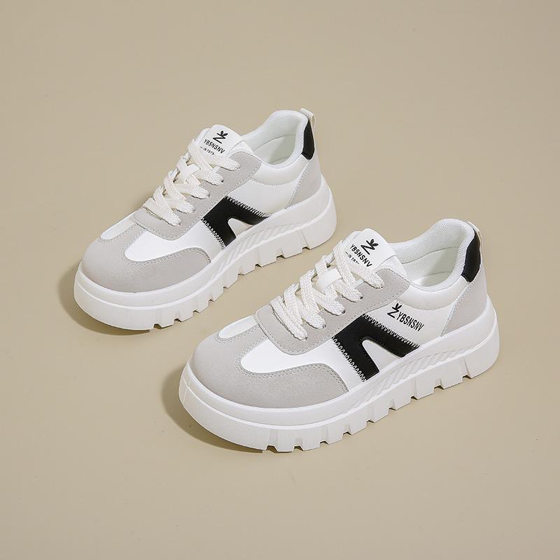 2026 New style fashion White Shoes for Women Spring New Korean Edition Female Student Casual Thick Bottom Versatile Board Shoes
