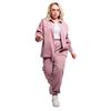 2026 Retro Plus Size Corduroy Lapel Shirt & Loose Pants Set for Women