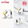 Silver 925 26 Alphabet Letters Charm Heart Love Bead for Charms Bracelets for Women DIY Fine Jewelry Gifts