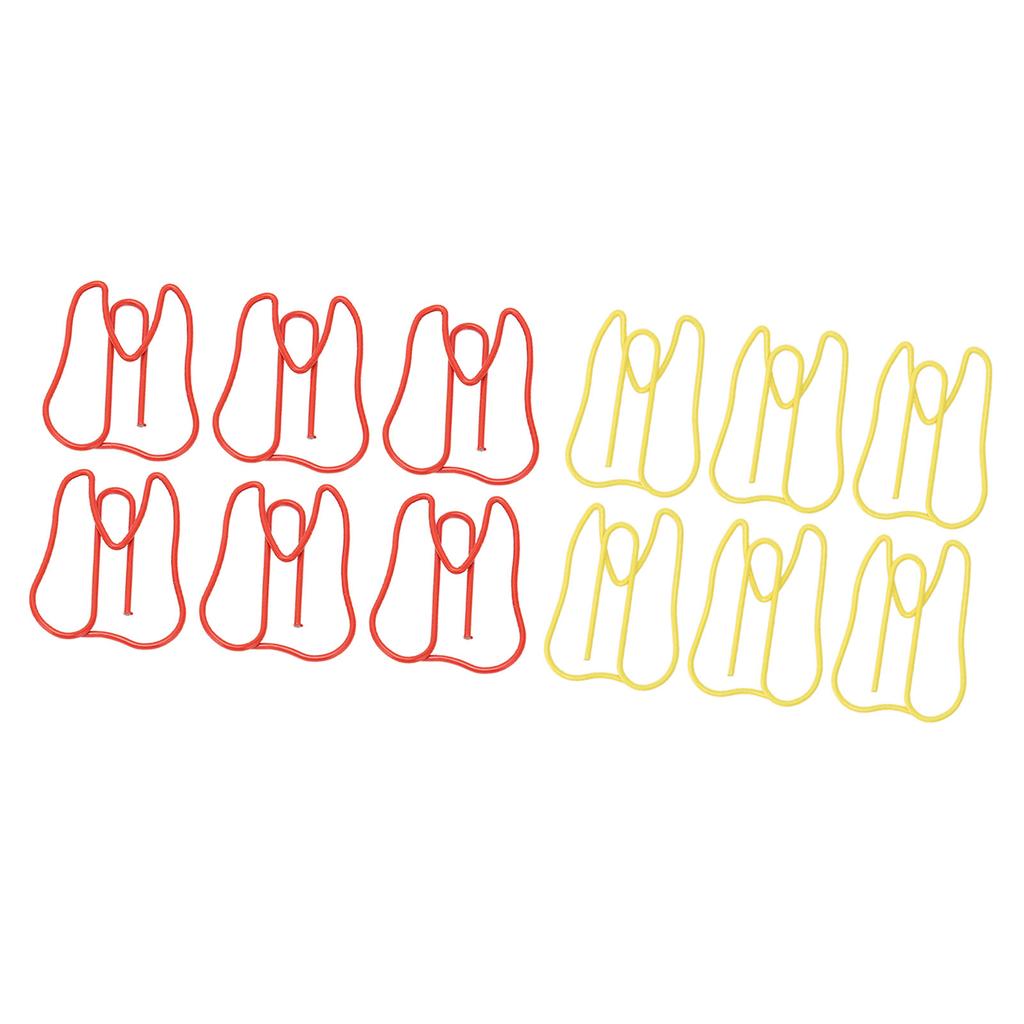 100PCS Paper Clips Metal Multifunctional Paper Memo Clip Portable Office Clips for Document