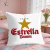 EEstrella DammS Wine Cushion Cover Square Short Plush Pillow Case Living Room Sofa Home Decor Funda X