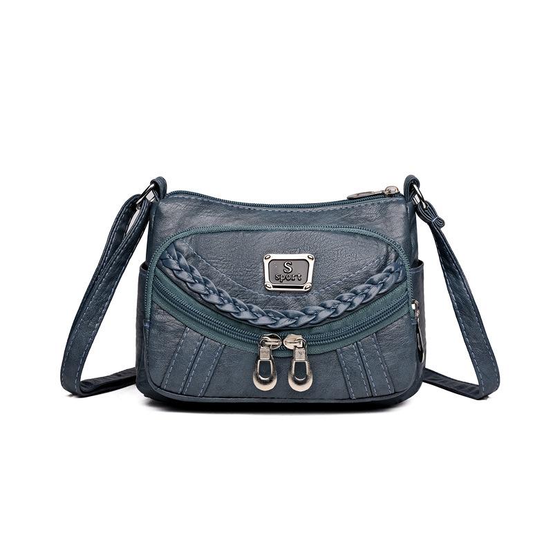 

Мягкая кожаная сумка для матери, многокарманная сумка через плечо, женская сумка