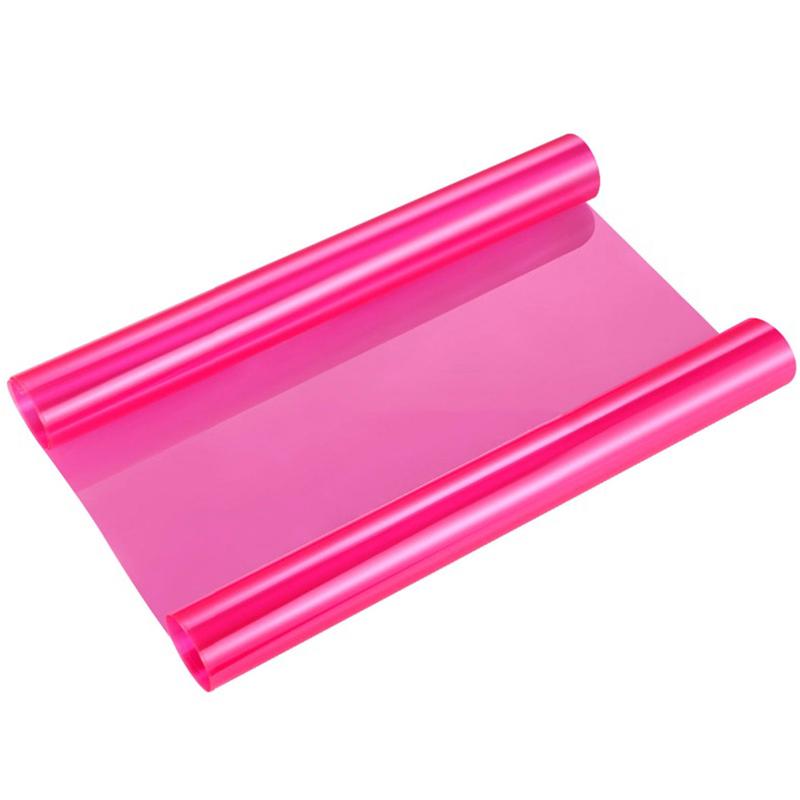 30 × 120 cm Selbstklebende Scheinwerfer Rückleuchten Nebelscheinwerfer Tönungsfolie Vinylfolie (Rosa)