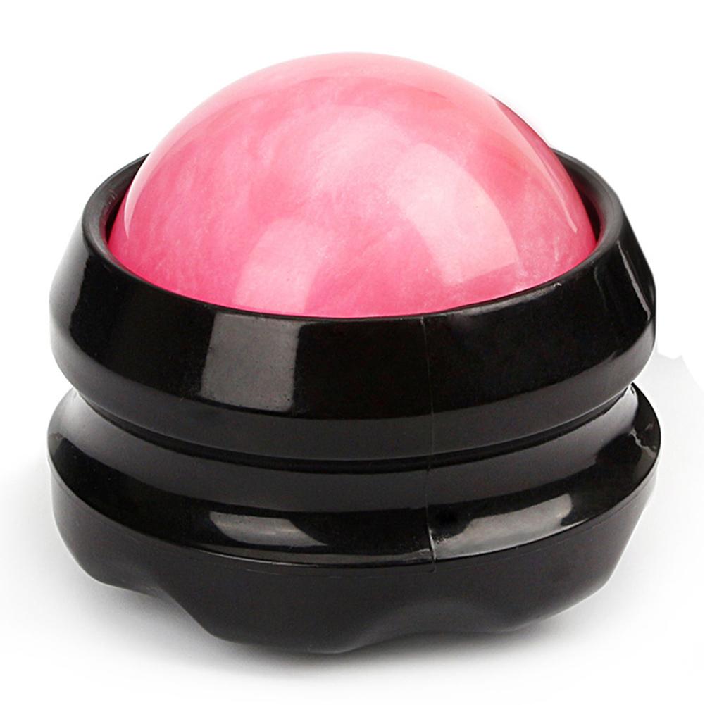 

360-degree Rotating Manual Resin Massage Ball Muscle Relaxation Pain Relief Improve Blood Circulation Back Roller Massager pink #1